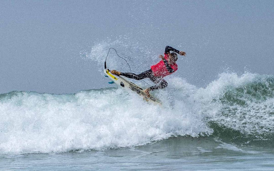 Surfing Malibu waves