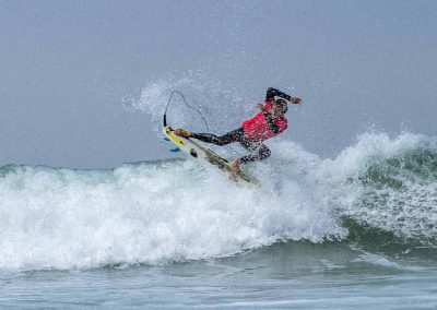 Surfing Malibu waves