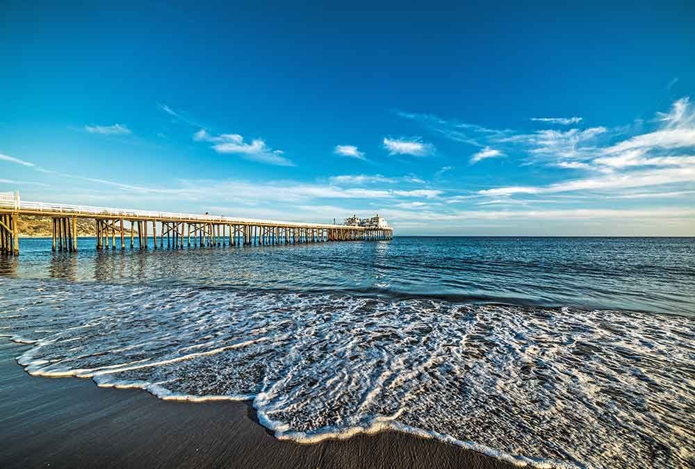 Malibu pier is a jetty