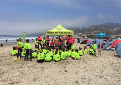 Malibu Makos campers gather for instruction